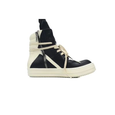 RICK OWENS/RO Geobasket Black and White 02