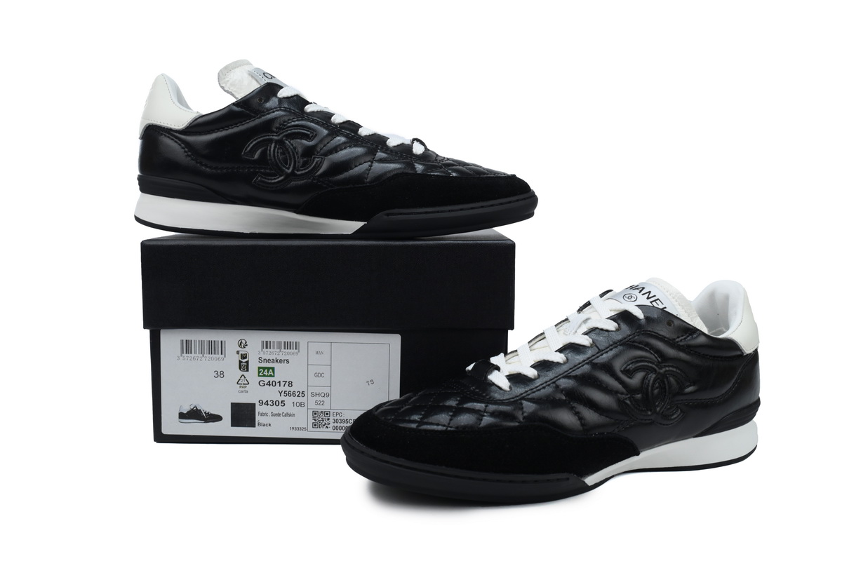 Chanel Black 24A Trainer Sneakers