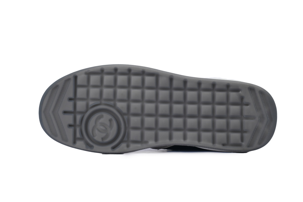 Chanel Black White Fashion Running Sneakers