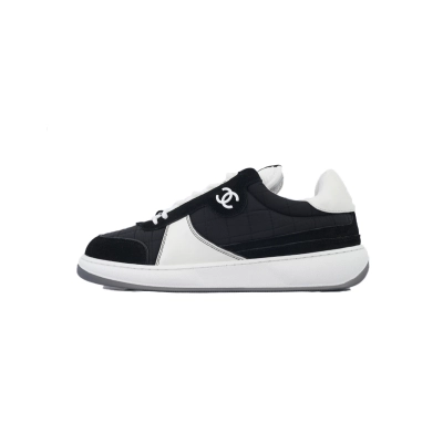 Chanel Black White Fashion Running Sneakers 01