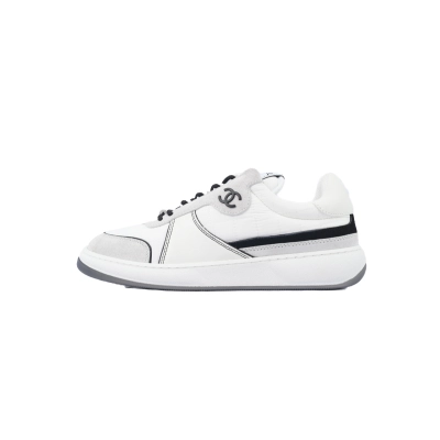 Chanel Classic White Fashion Running Sneakers 01