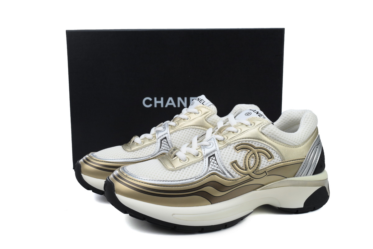 Chanel Khaki Fashion Running Sneakers