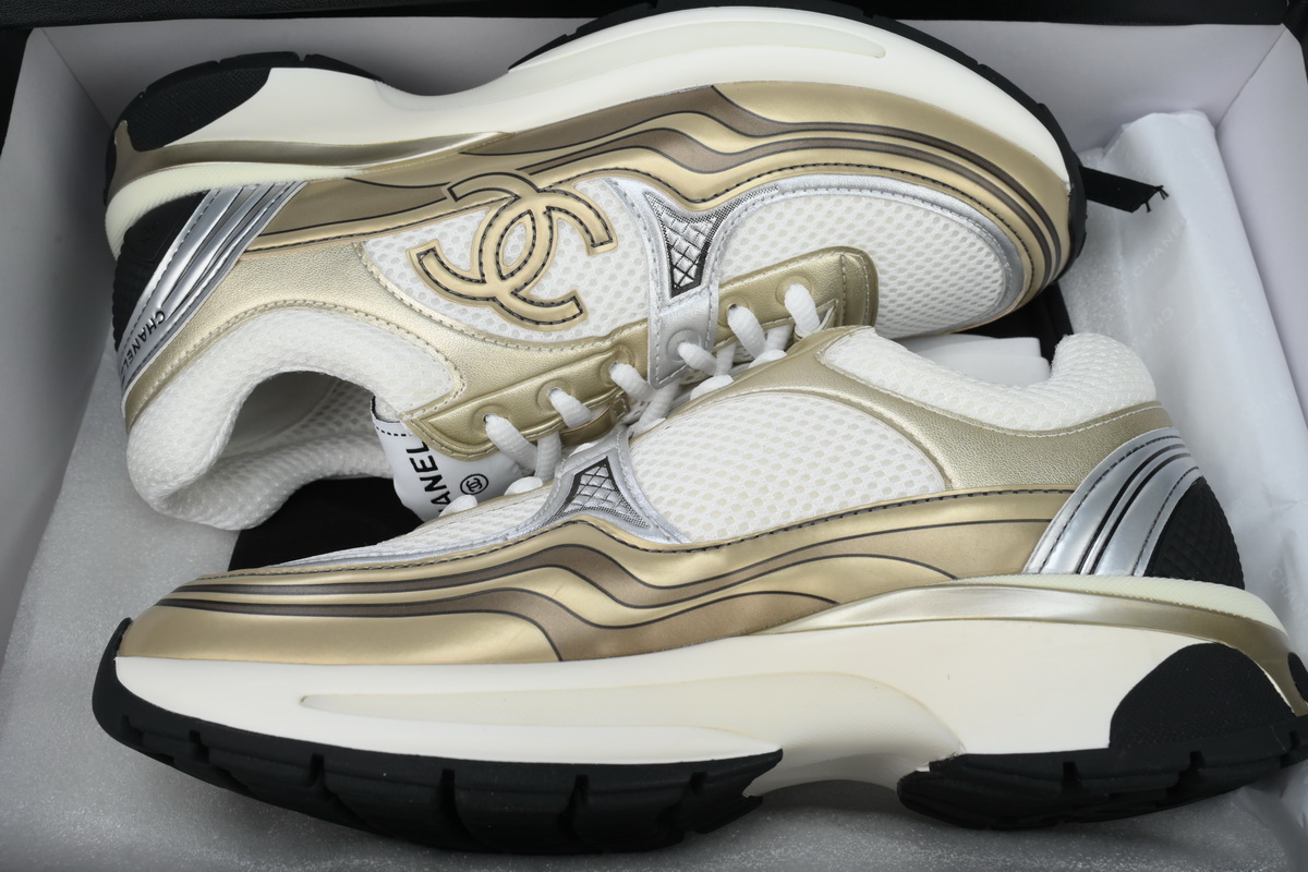 Chanel Khaki Fashion Running Sneakers