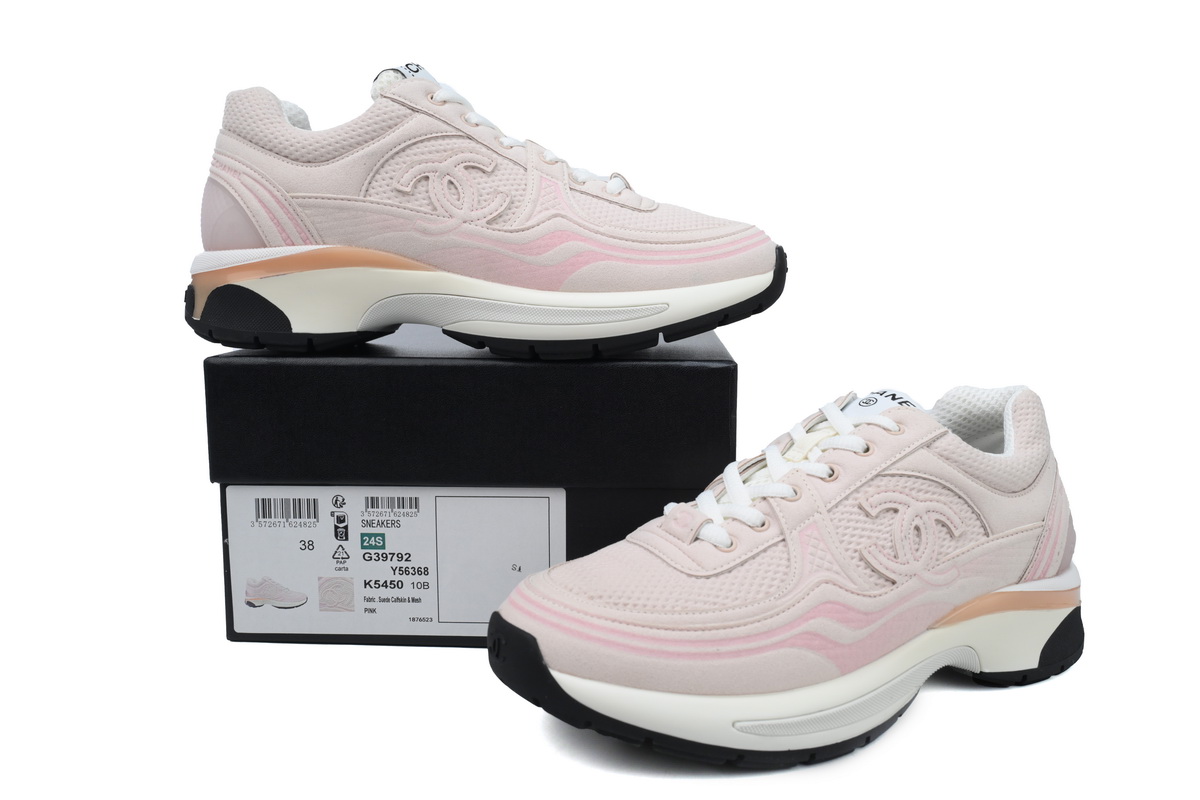 Chanel Pink Fashion Running Sneakers