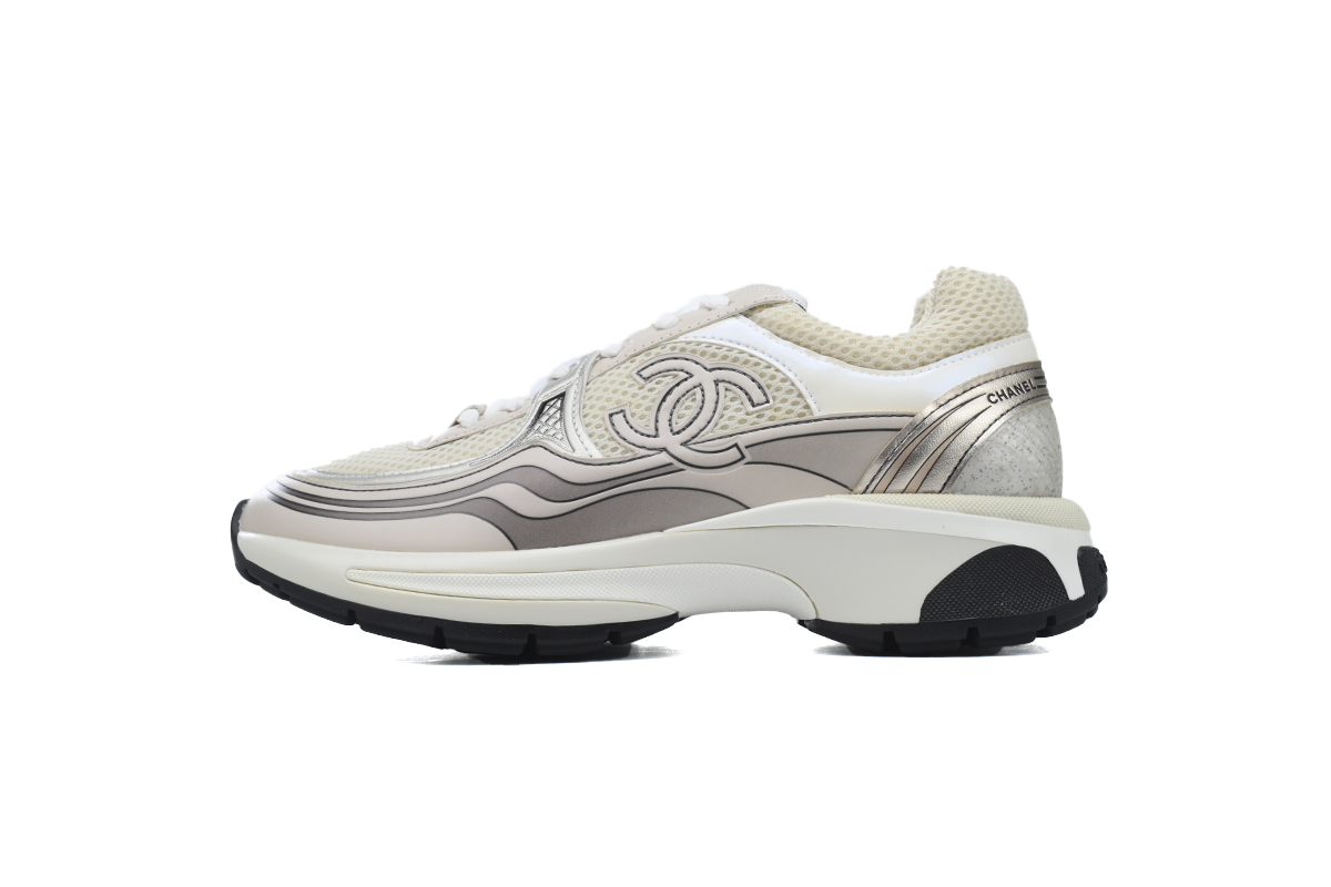 Chanel Rose Gold Fashion Running Sneakers