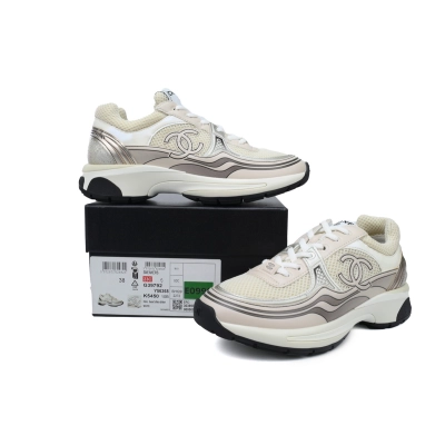 Chanel Rose Gold Fashion Running Sneakers 02