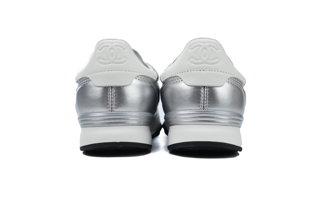 Chanel Silver 24A Trainer Sneakers