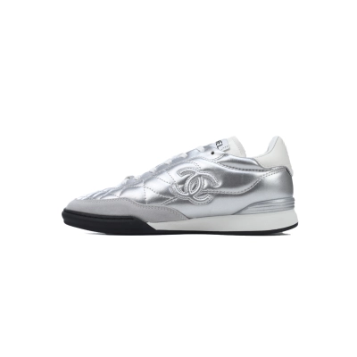 Chanel Silver 24A Trainer Sneakers 01