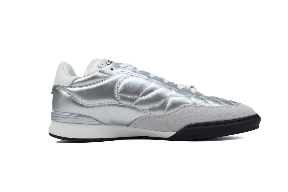 Chanel Silver 24A Trainer Sneakers