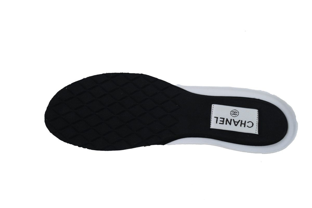 Chanel Silver Black Fashion Running Sneakers