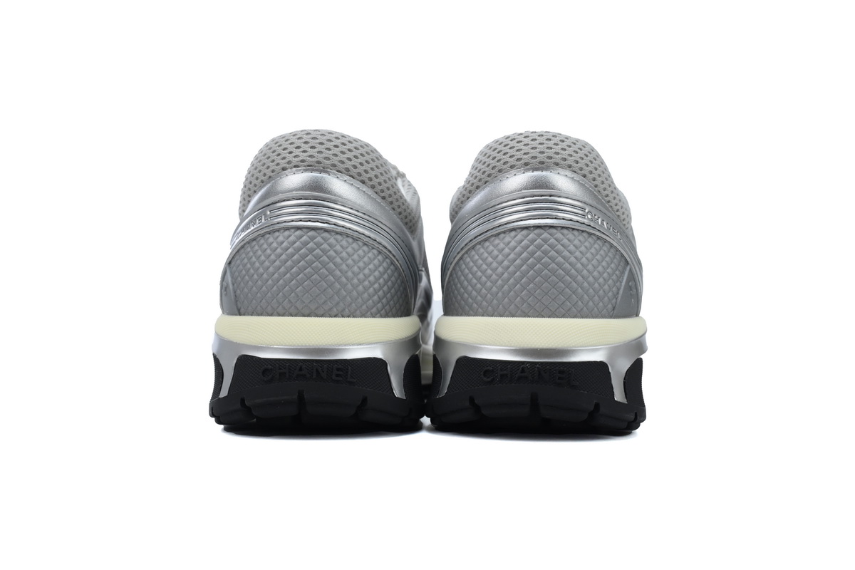 Chanel Silver Fashion Running Sneakers