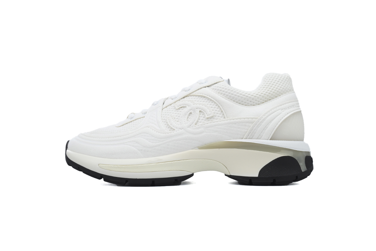 Chanel White Fashion Running Sneakers