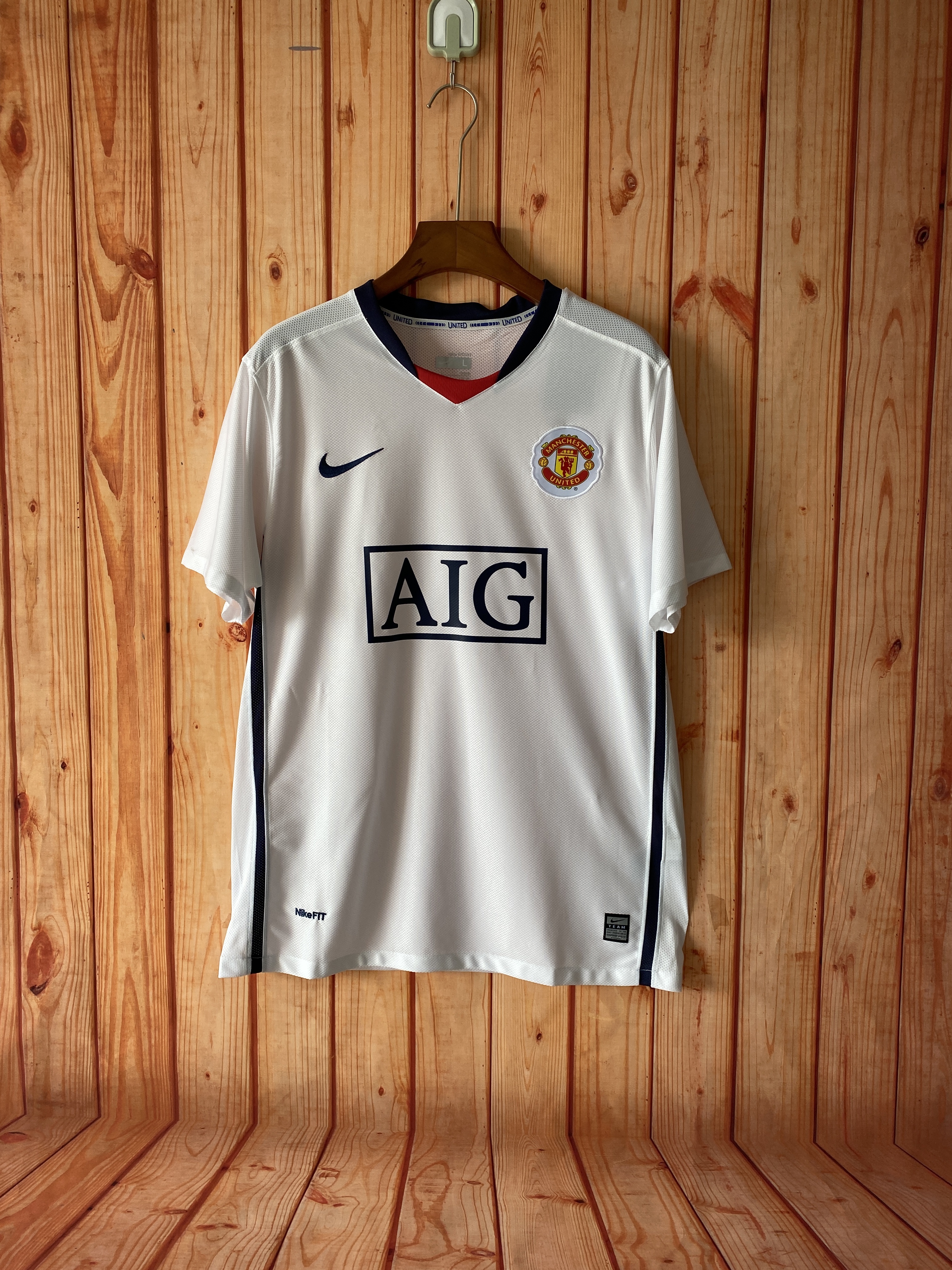 M-U 08/09 away Retro League Edition White
