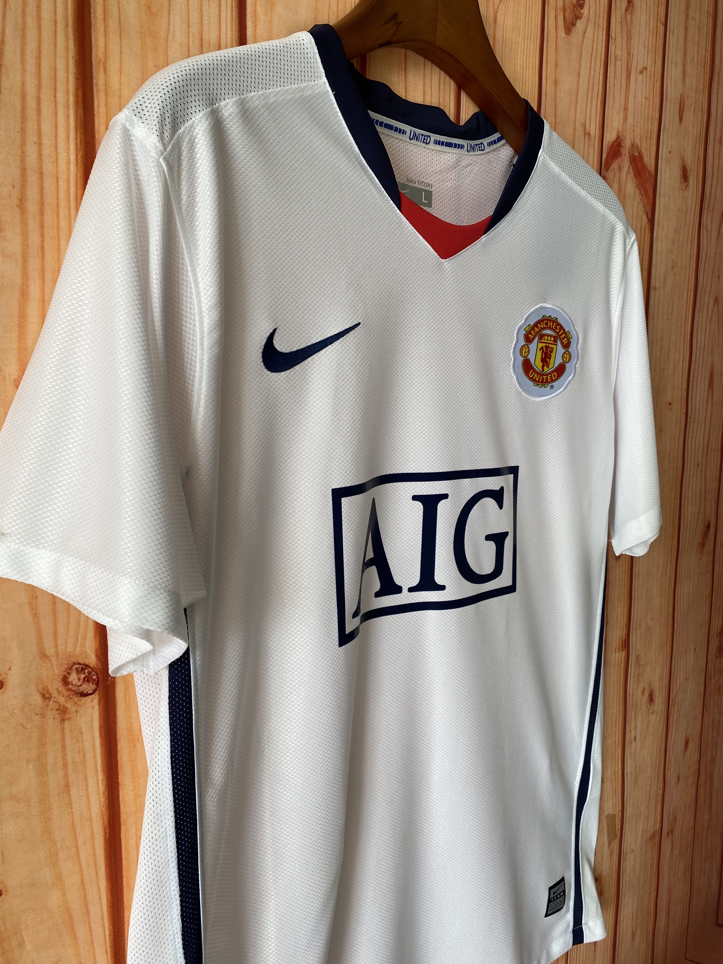 M-U 08/09 away Retro League Edition White