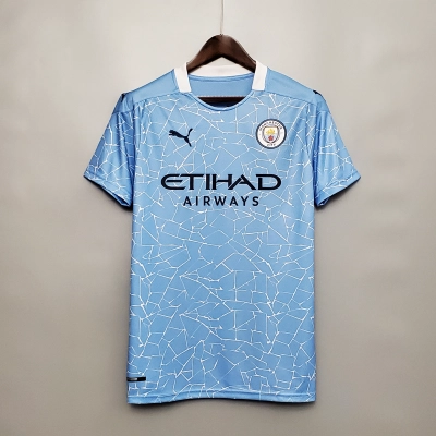 Manchester City 20/21 Fan Short Sleeve Home Jersey 01
