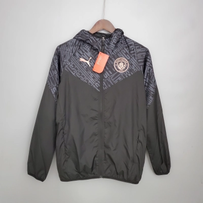 Manchester City 21/22 Windbreaker Black 01