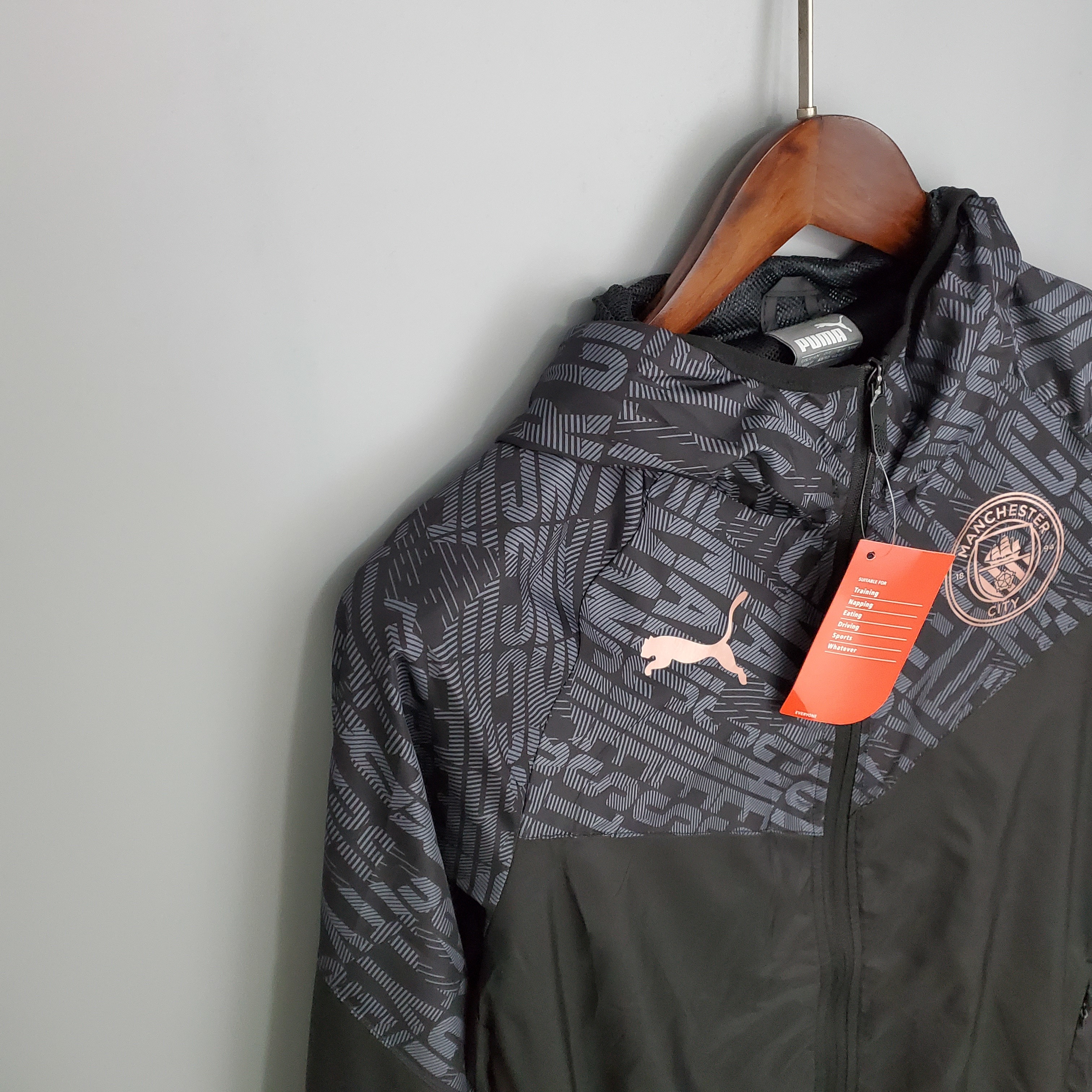 Manchester City 21/22 Windbreaker Black