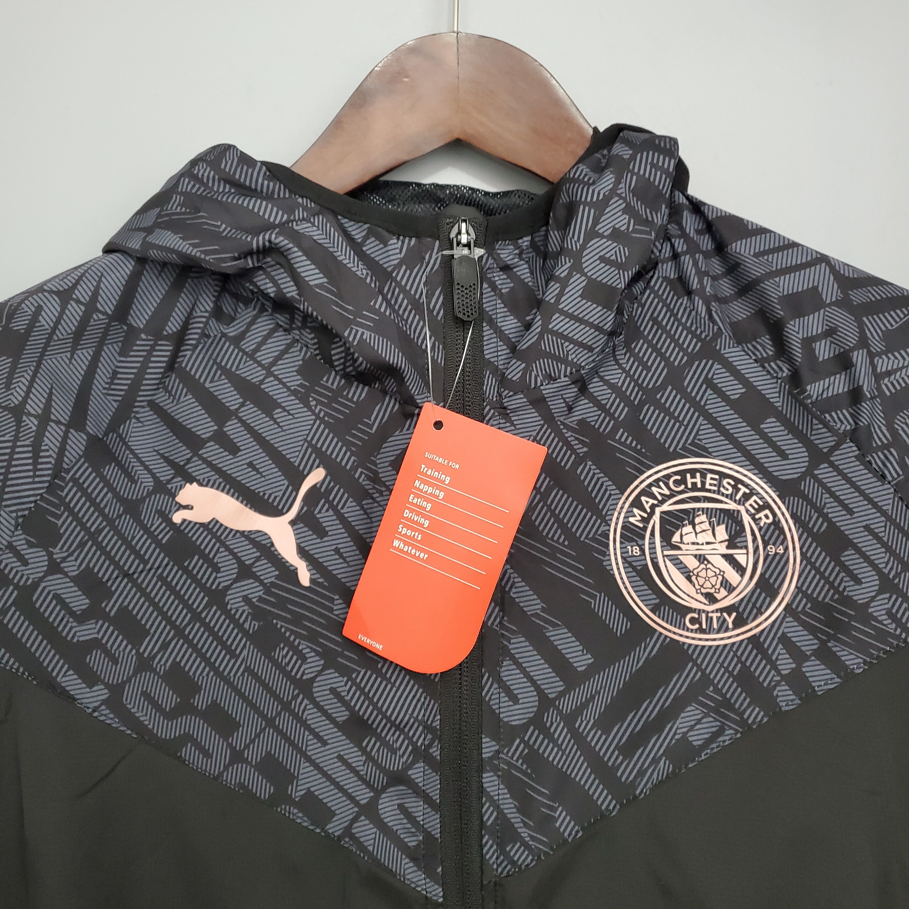 Manchester City 21/22 Windbreaker Black