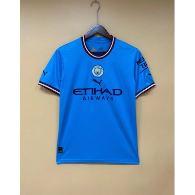 Manchester City 22/23 Fan Short Sleeve Home Jersey 01