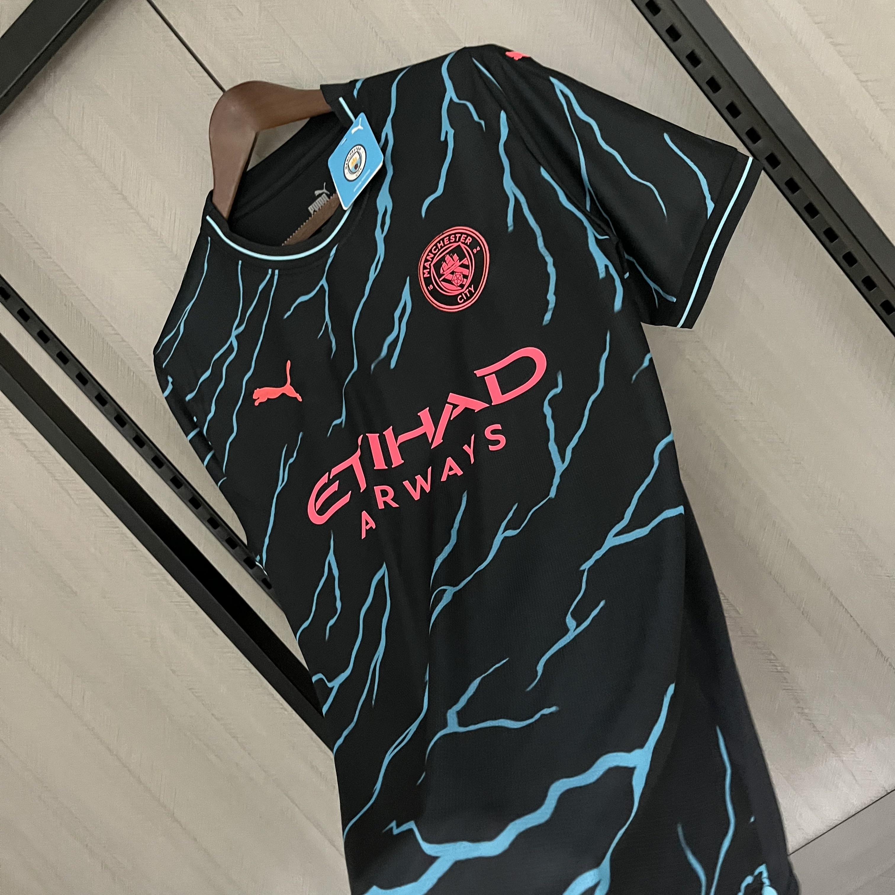 Manchester City 23/24 Fan Short Sleeve 2nd Away Jersey