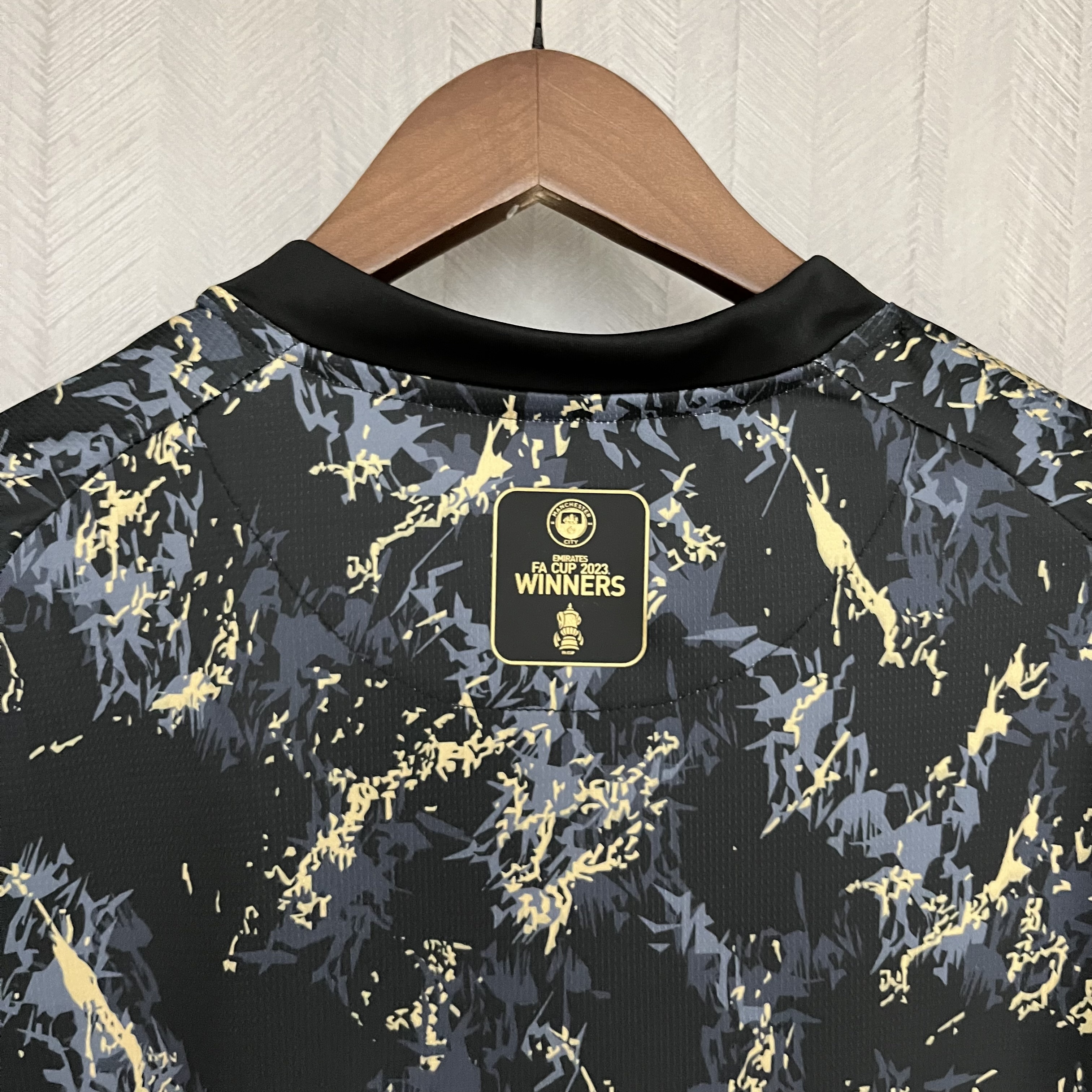Manchester City 23/24 Fan Short Sleeve Black Gold Special Edition Jersey