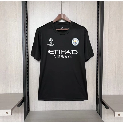 Manchester City 23/24 Fan Short Sleeve Black Jersey 01
