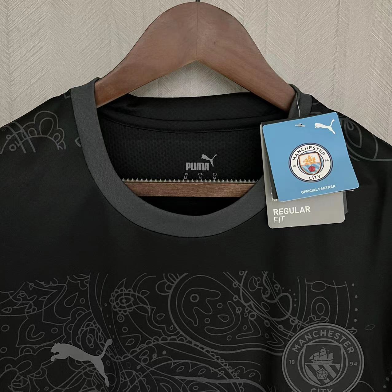 Manchester City 23/24 Fan Short Sleeve Special Edition Black Jersey