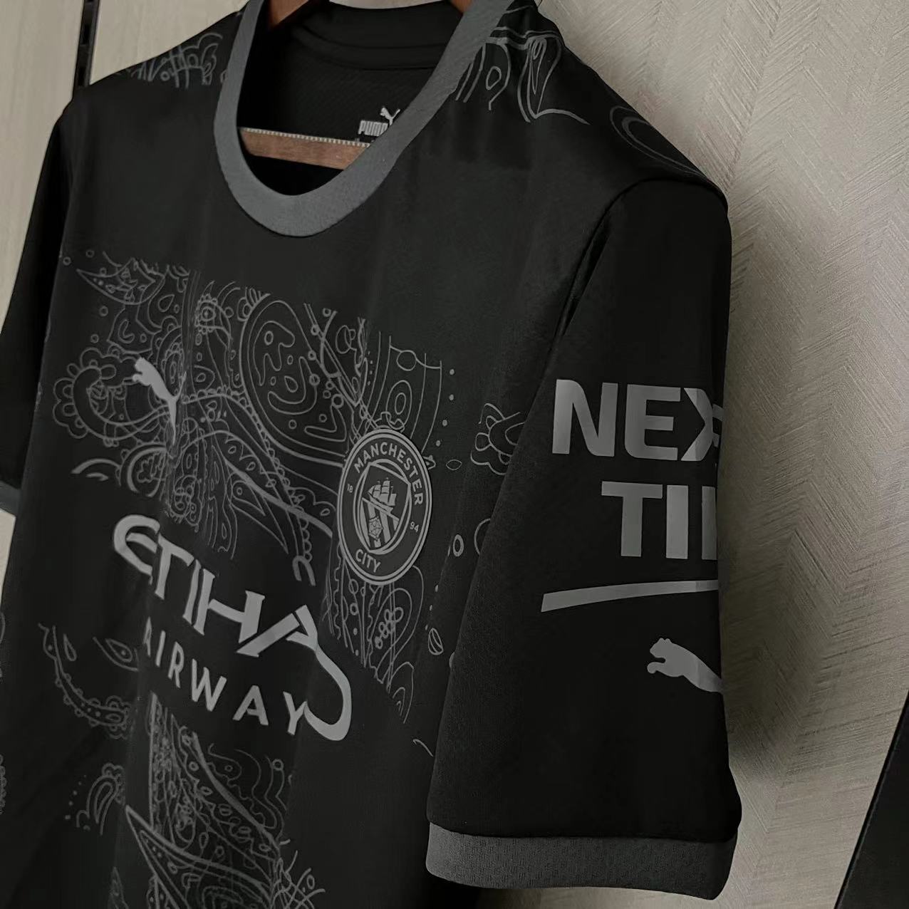 Manchester City 23/24 Fan Short Sleeve Special Edition Black Jersey