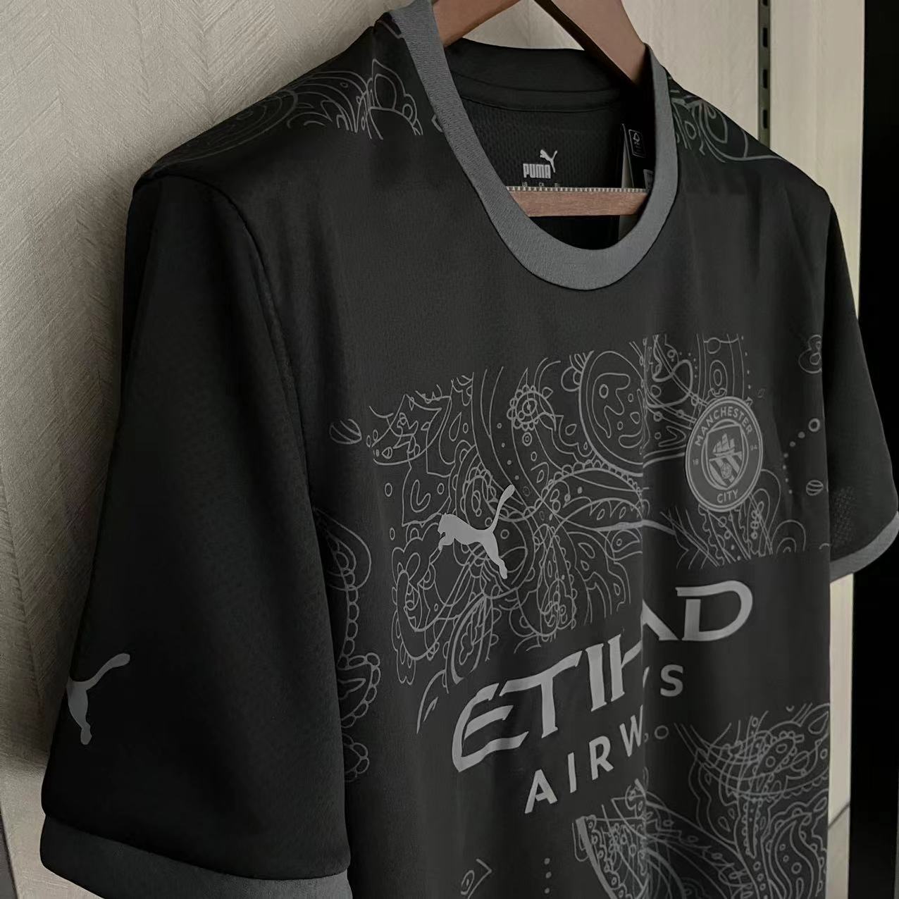 Manchester City 23/24 Fan Short Sleeve Special Edition Black Jersey