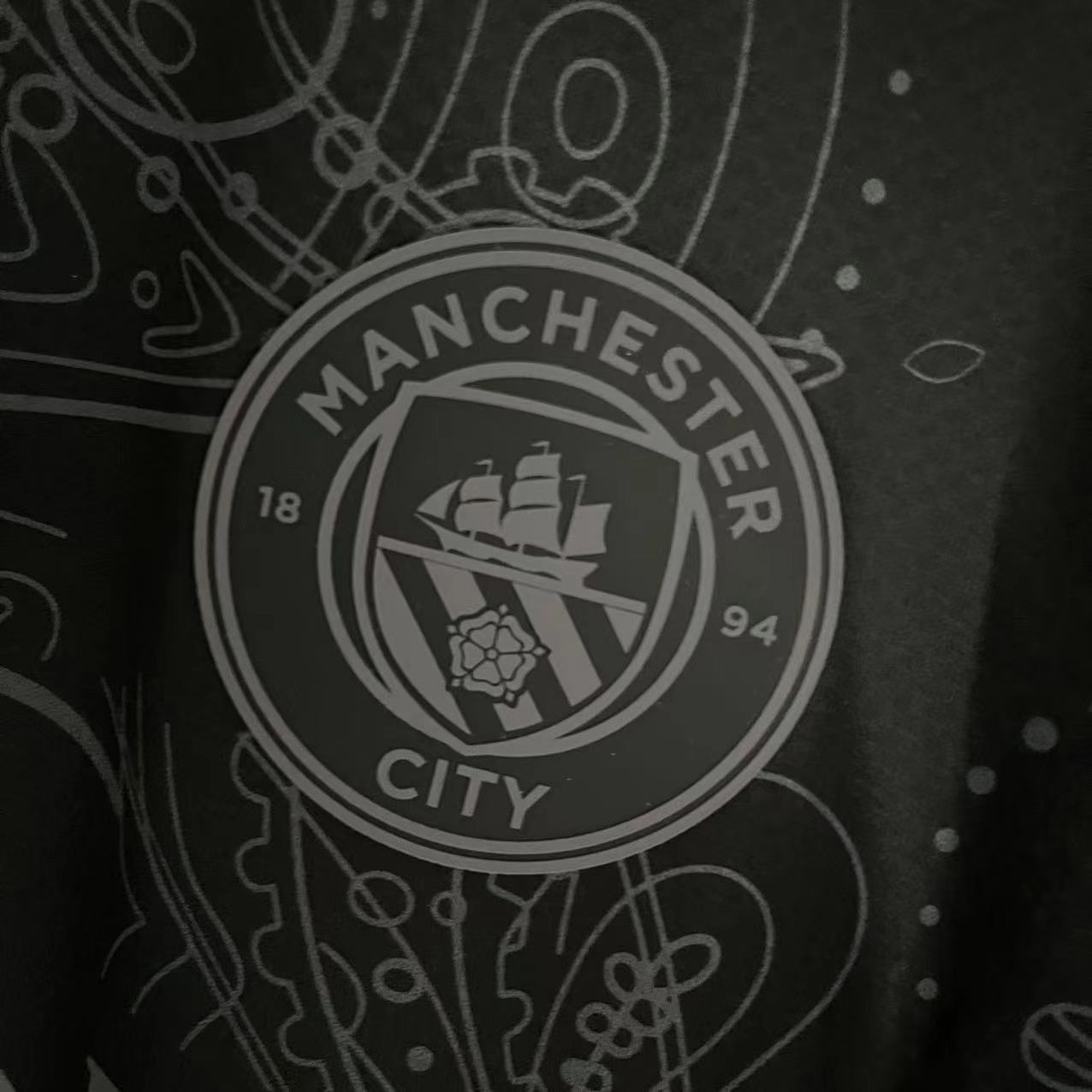 Manchester City 23/24 Fan Short Sleeve Special Edition Black Jersey