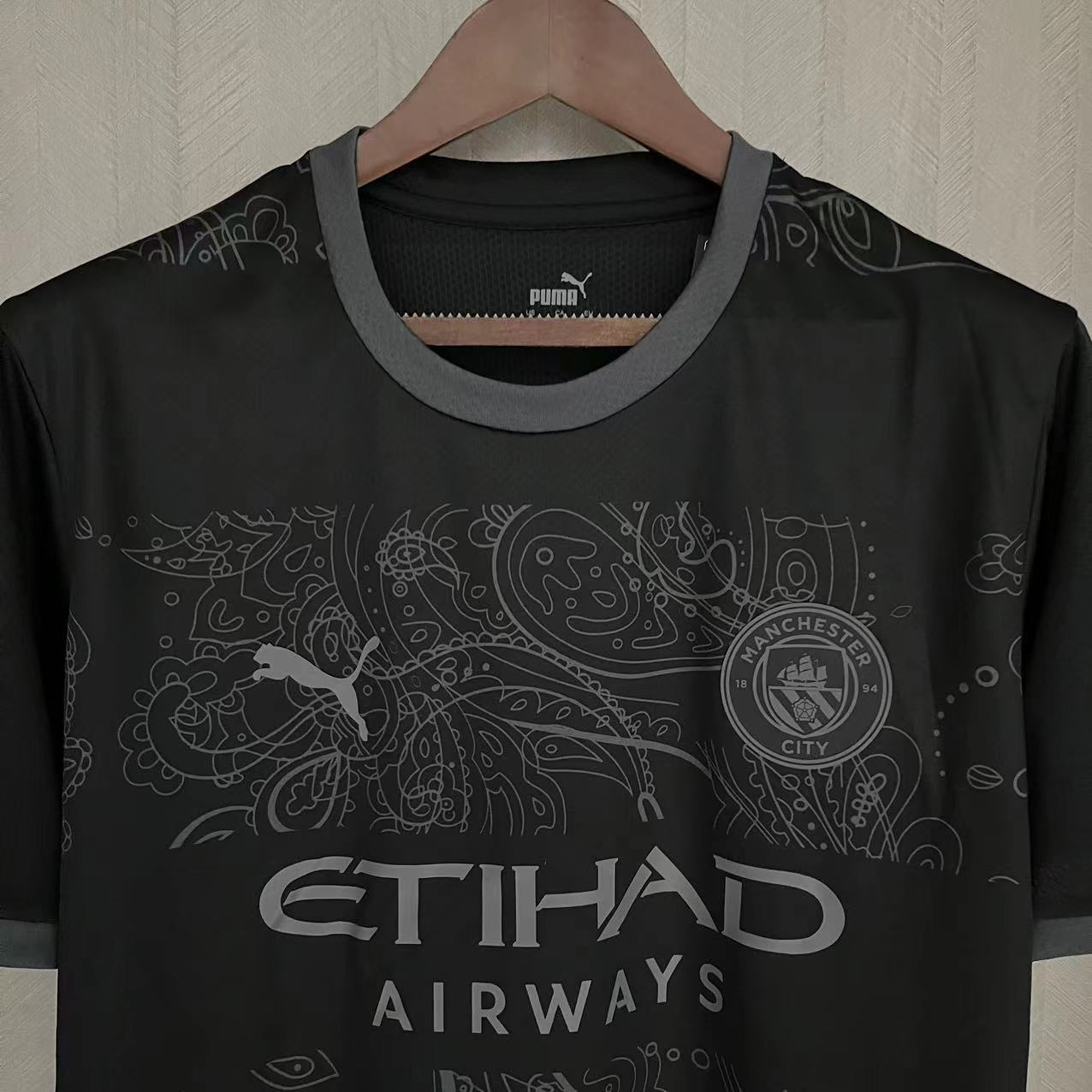 Manchester City 23/24 Fan Short Sleeve Special Edition Black Jersey
