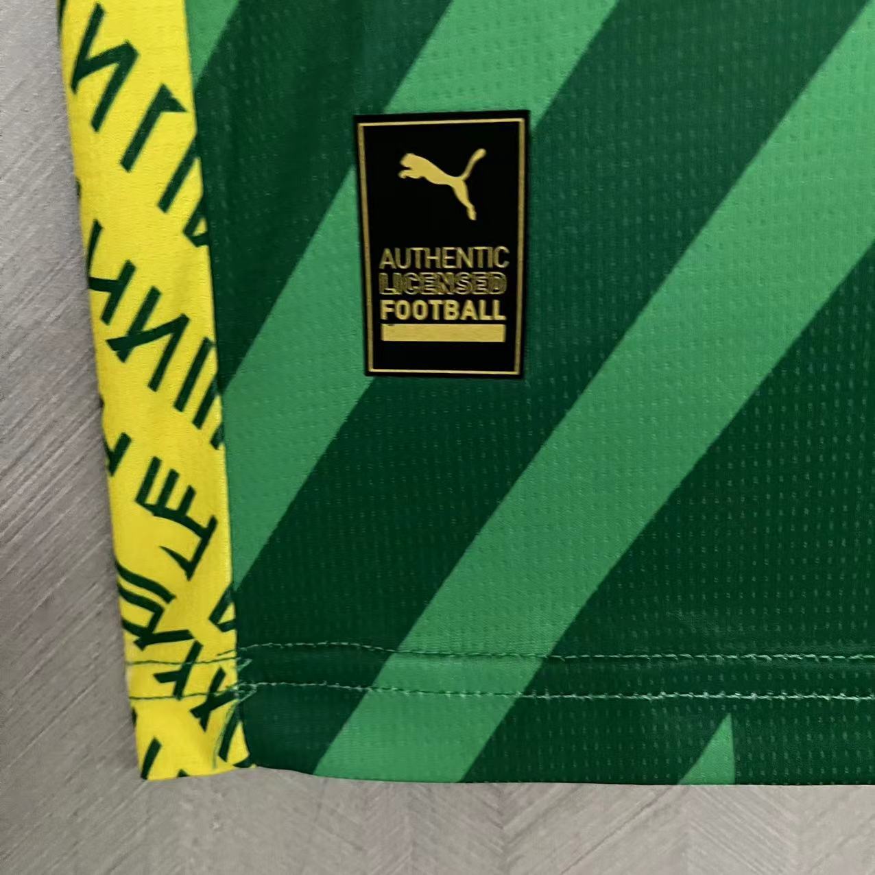 Manchester City 23/24 Goalkeeper Short Sleeve Green Jersey