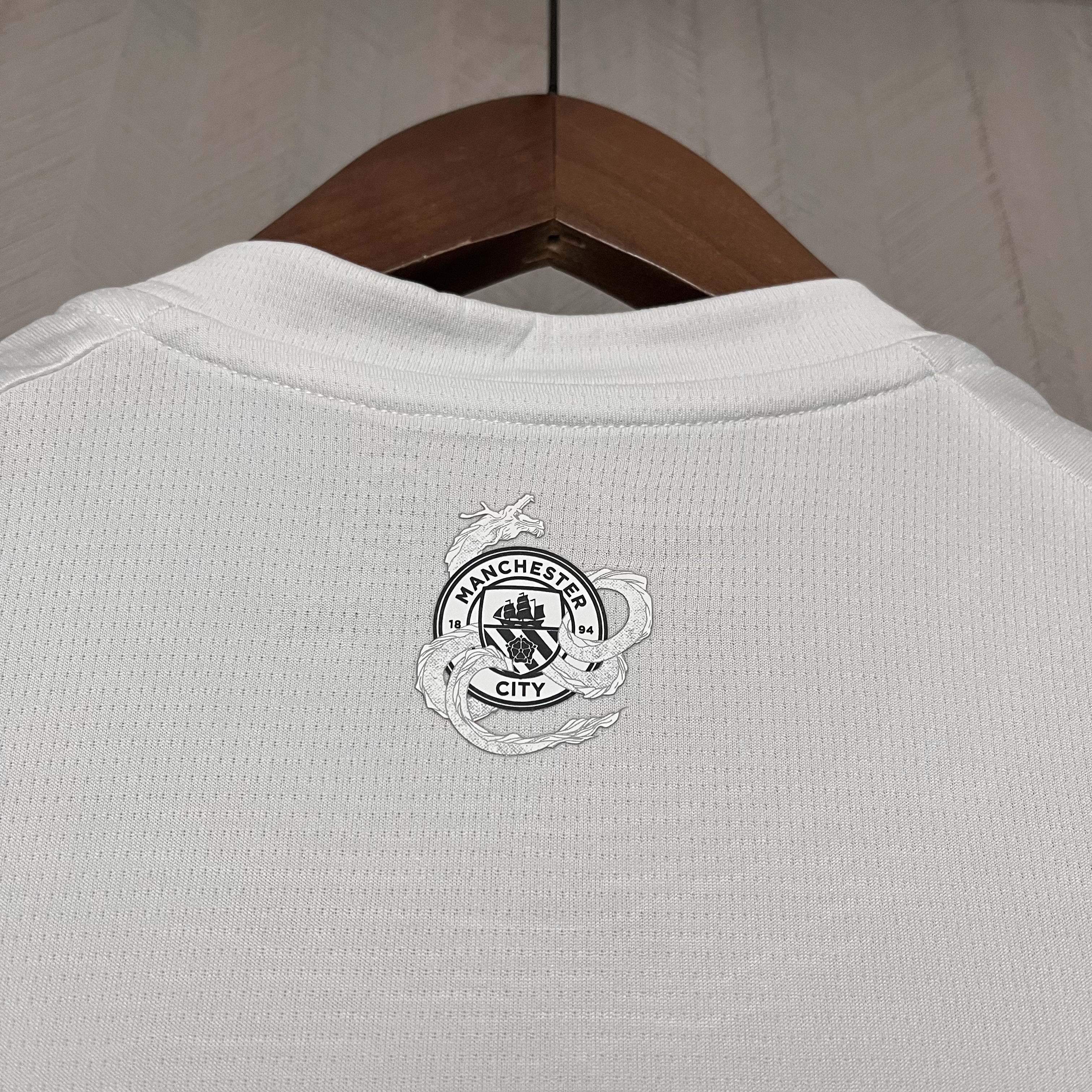 Manchester City 24/25 Fan Short Sleeve Year of the Dragon Special Edition Off-White Jersey