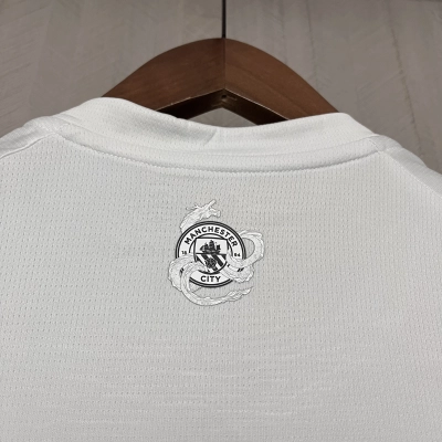 Manchester City 24/25 Fan Short Sleeve Year of the Dragon Special Edition Off-White Jersey 02