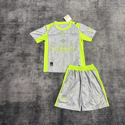 Manchester City 24/25 Kids Short Sleeve 3rd Kit Jersey 01