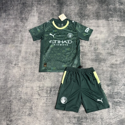 Manchester City 24/25 Kids Short Sleeve 4th Kit Jersey 01