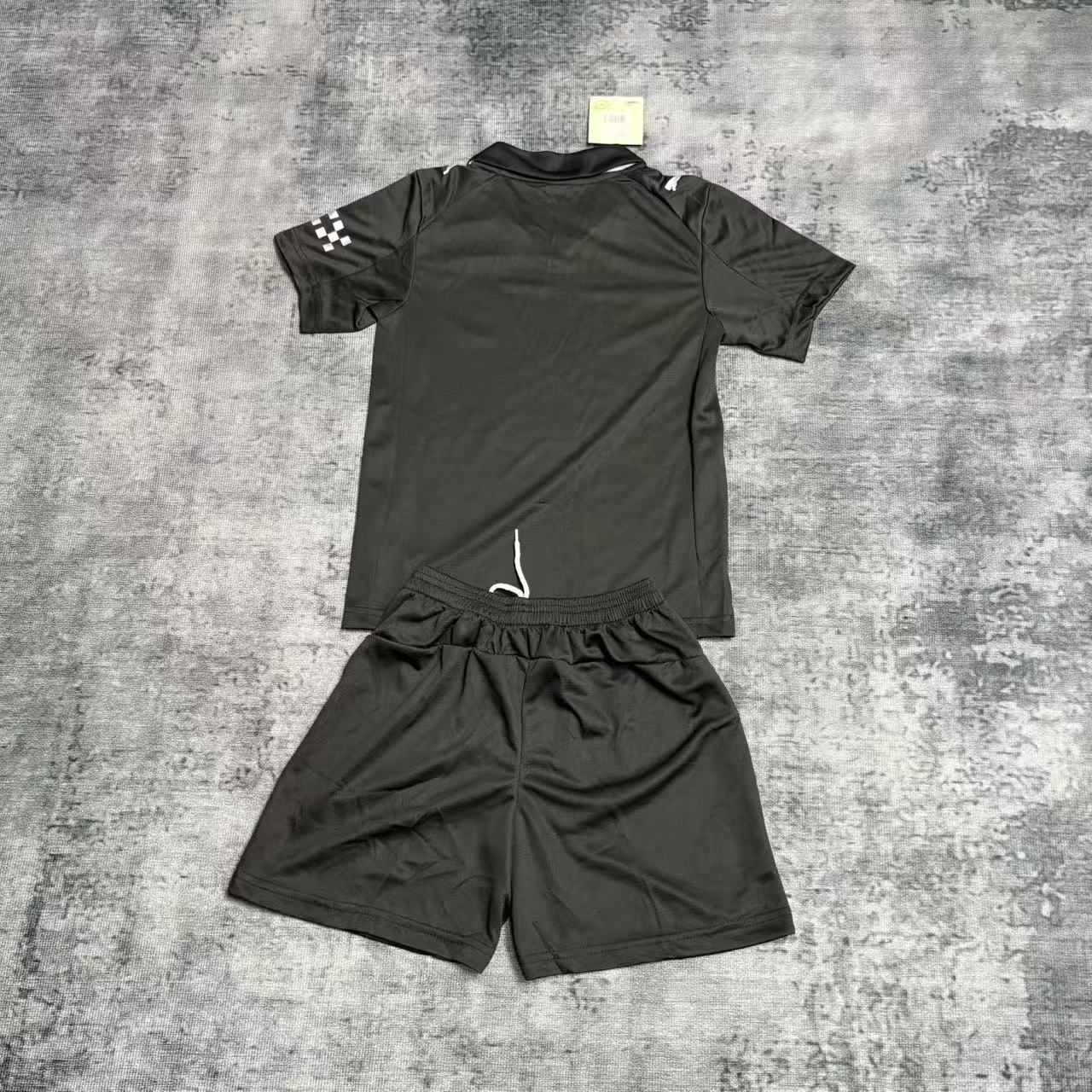 Manchester City 24/25 Kids Short Sleeve Black Jersey