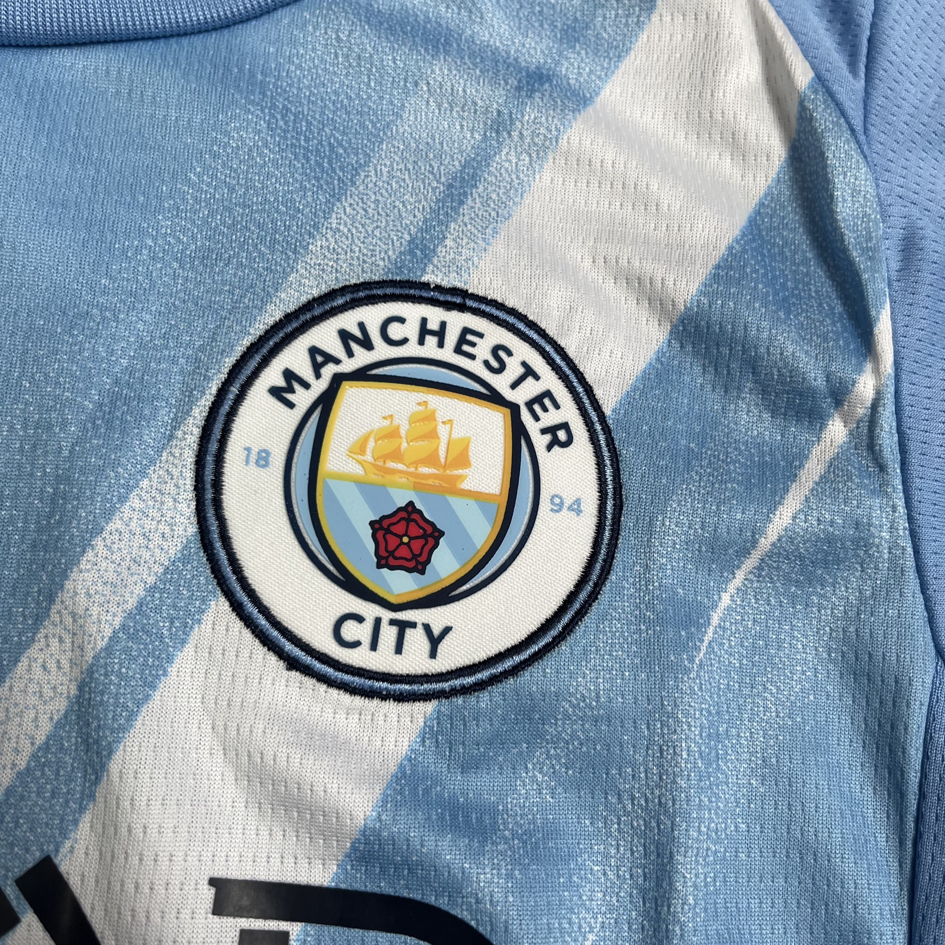 Manchester City 24/25 Kids Short Sleeve Home Jersey