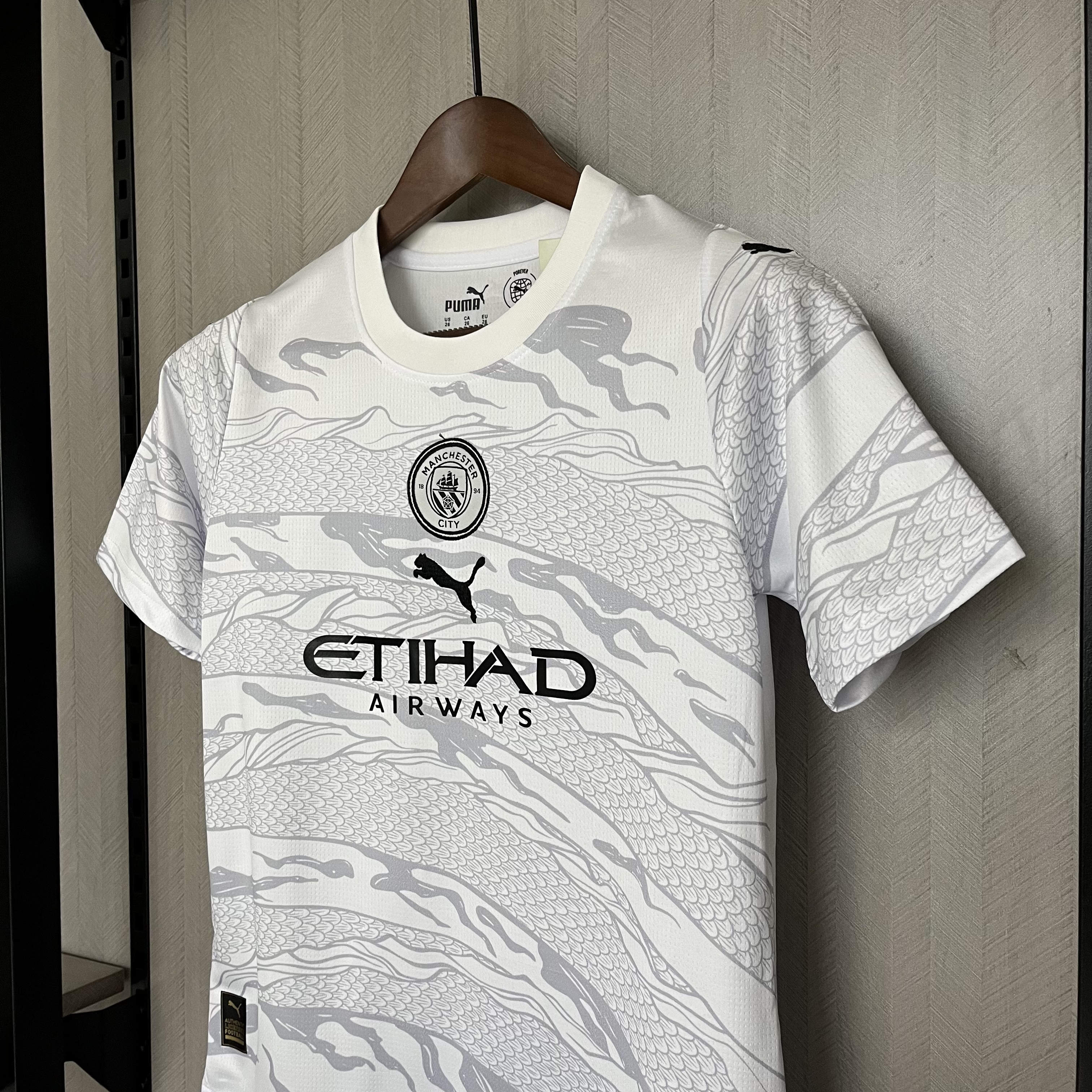 Manchester City 24/25 Kids Short Sleeve Year of the Dragon Special Edition Off-White Jersey