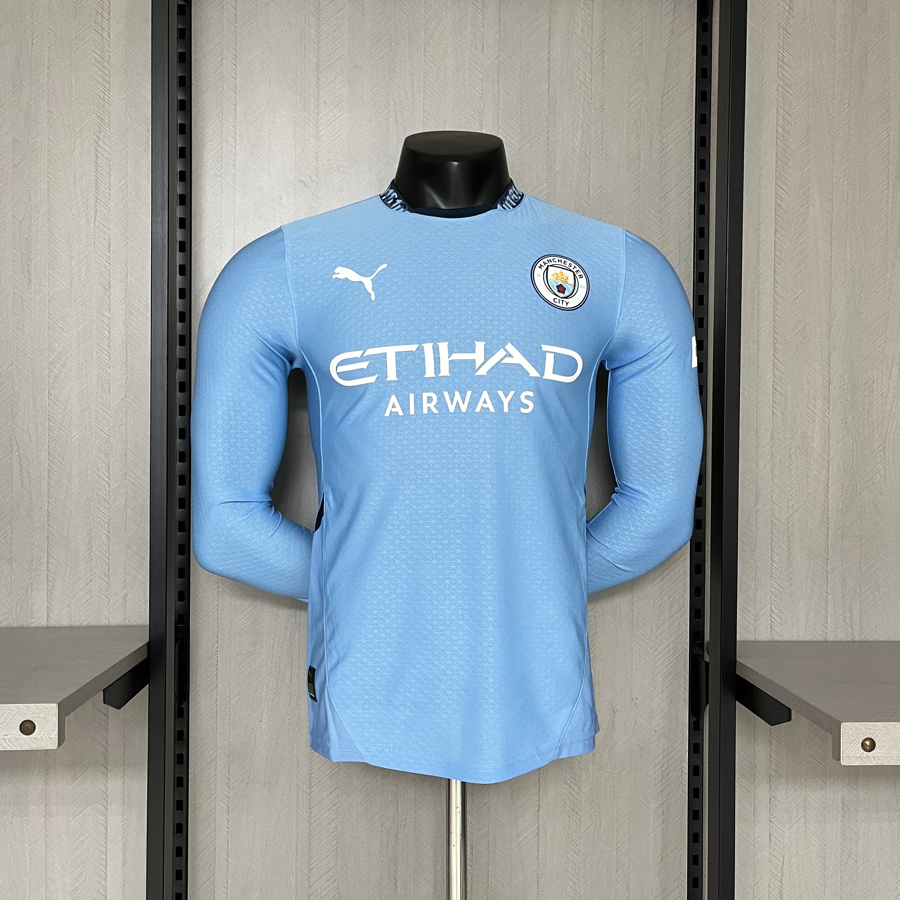 Manchester City 24/25 Player Long Sleeve Home Jersey