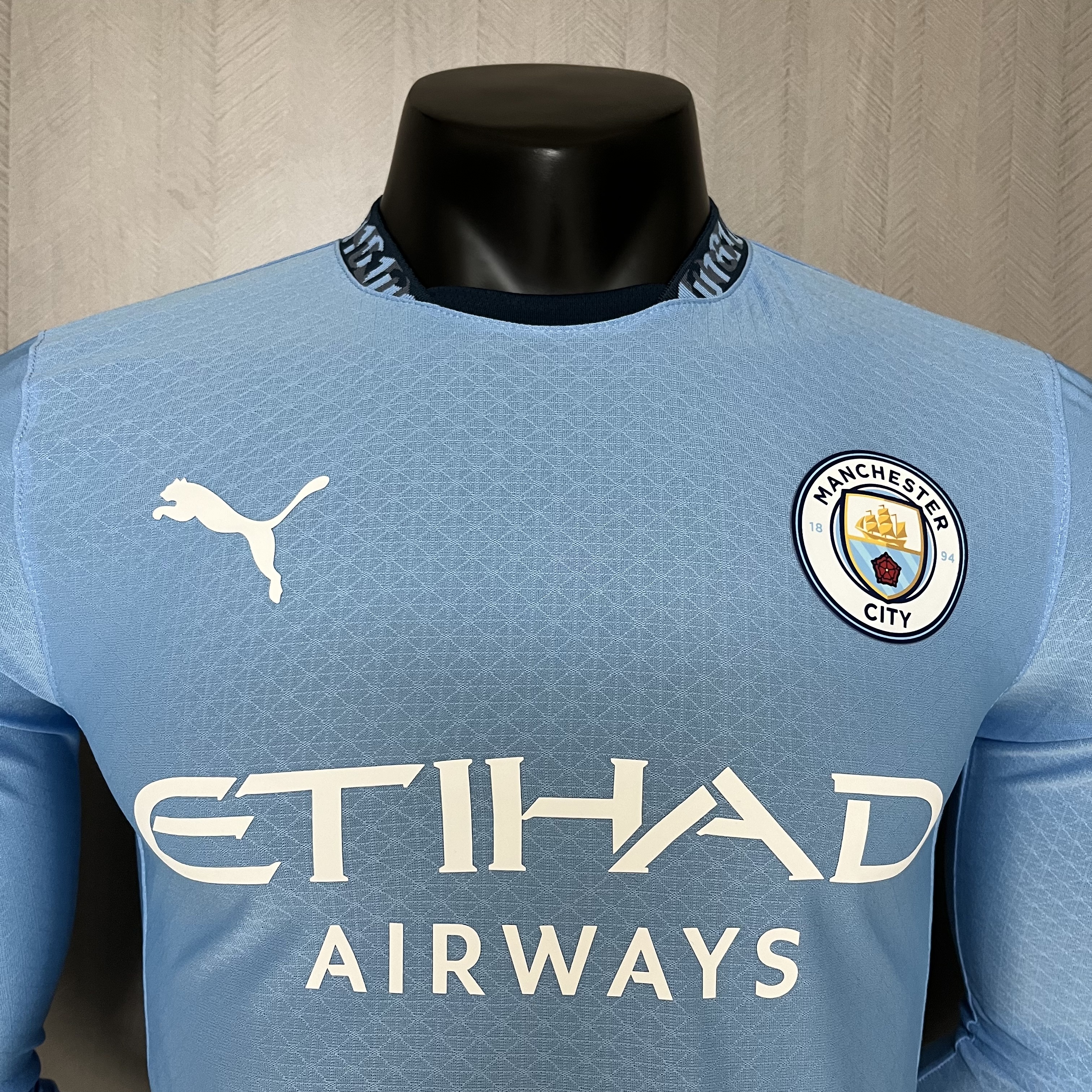 Manchester City 24/25 Player Long Sleeve Home Jersey