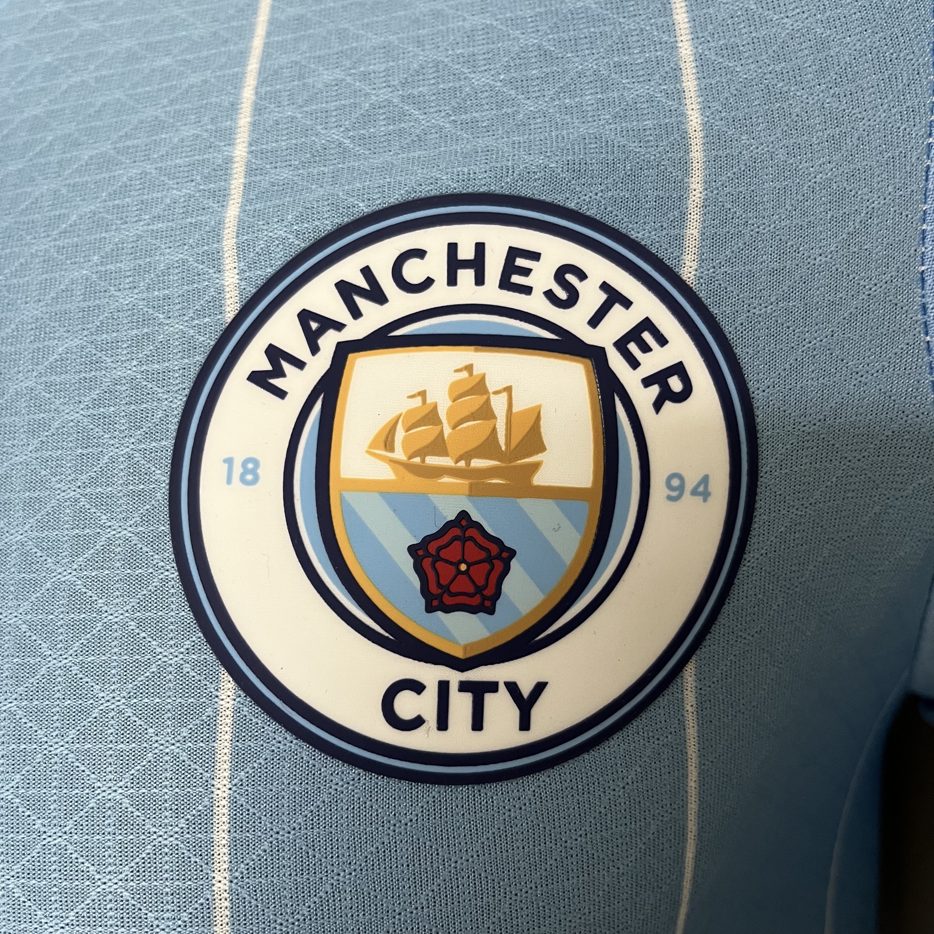 Manchester City 24/25 Player Short Sleeve Home Blue Jersey