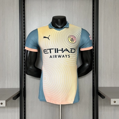 Manchester City 24/25 Player Short Sleeve Home Jersey 01