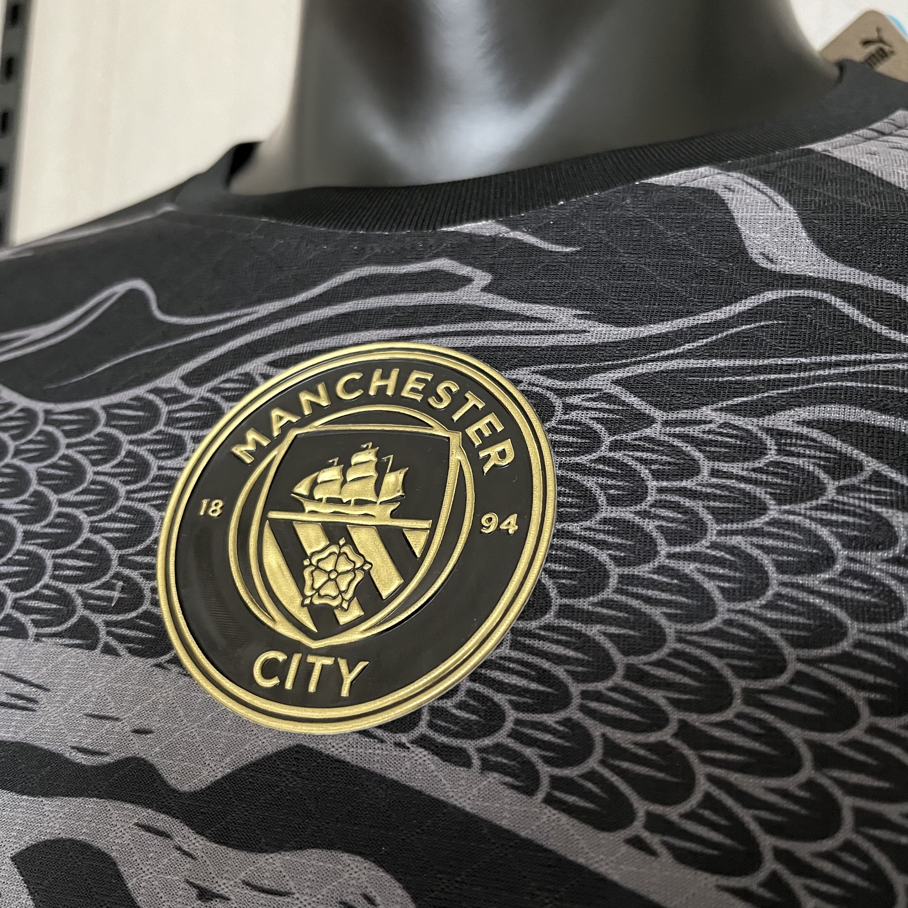 Manchester City 24/25 Player Short Sleeve Year of the Dragon Special Black Jersey