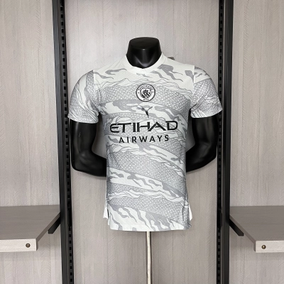 Manchester City 24/25 Player Short Sleeve Year of the Dragon Special Edition Off-White Jersey 01