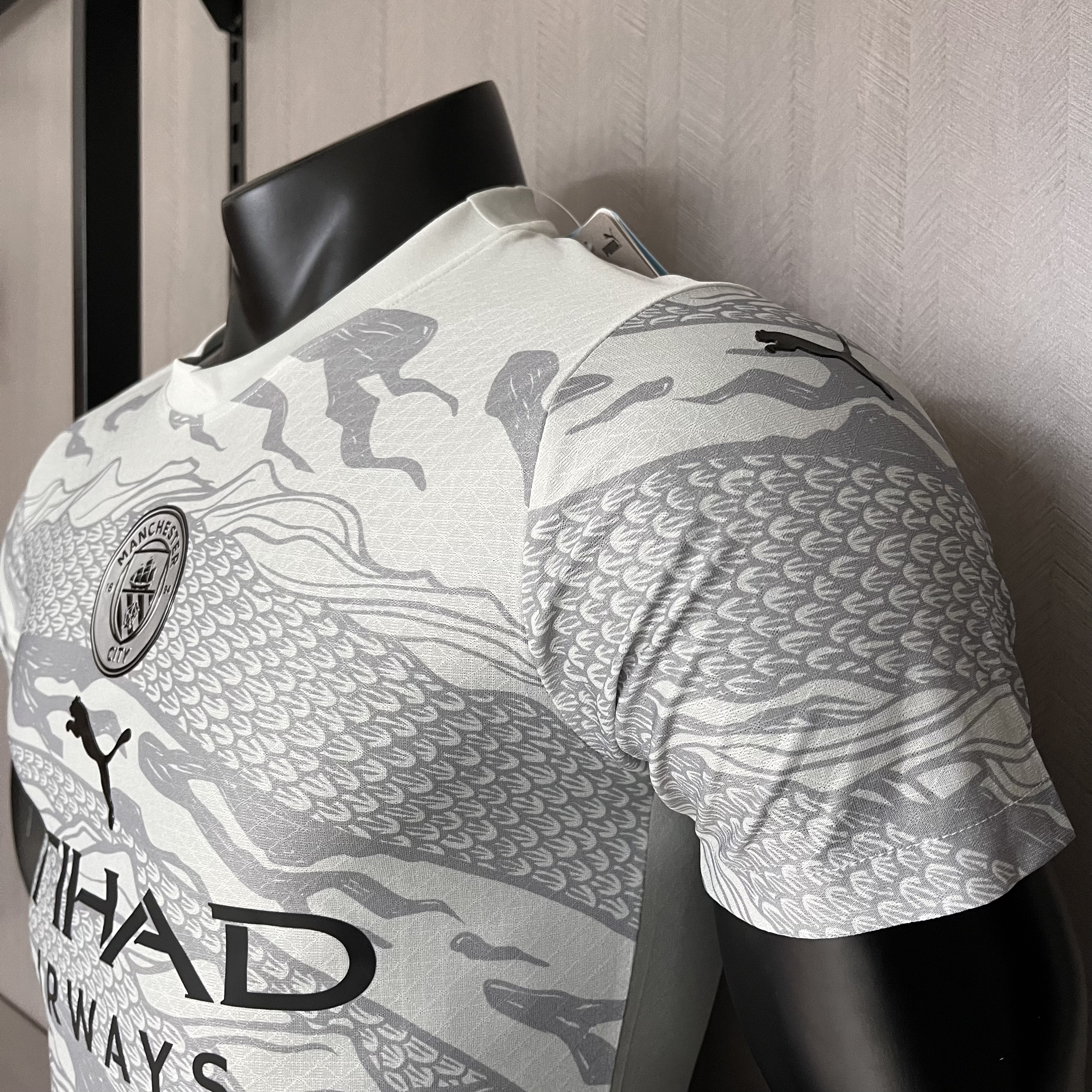 Manchester City 24/25 Player Short Sleeve Year of the Dragon Special Edition Off-White Jersey