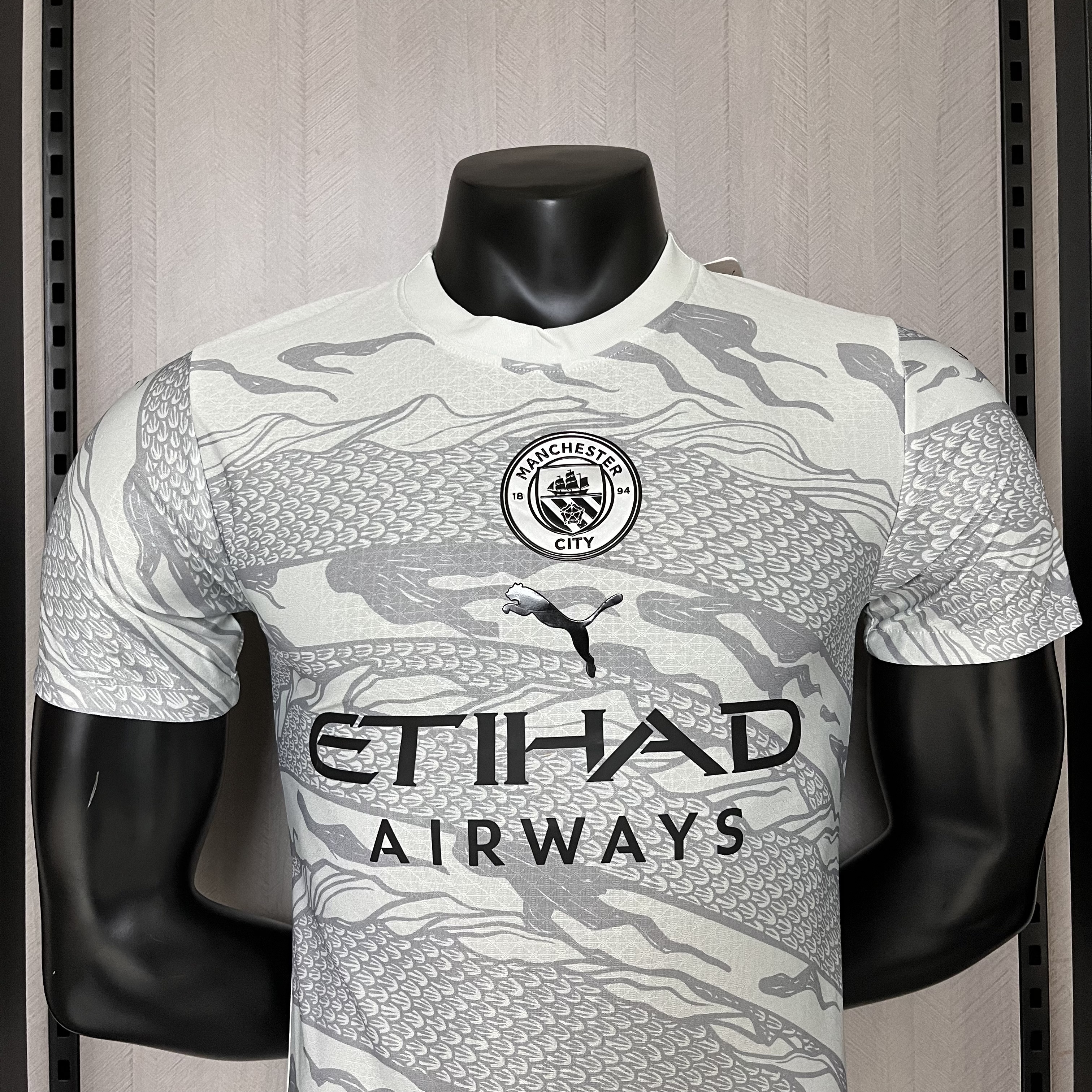Manchester City 24/25 Player Short Sleeve Year of the Dragon Special Edition Off-White Jersey