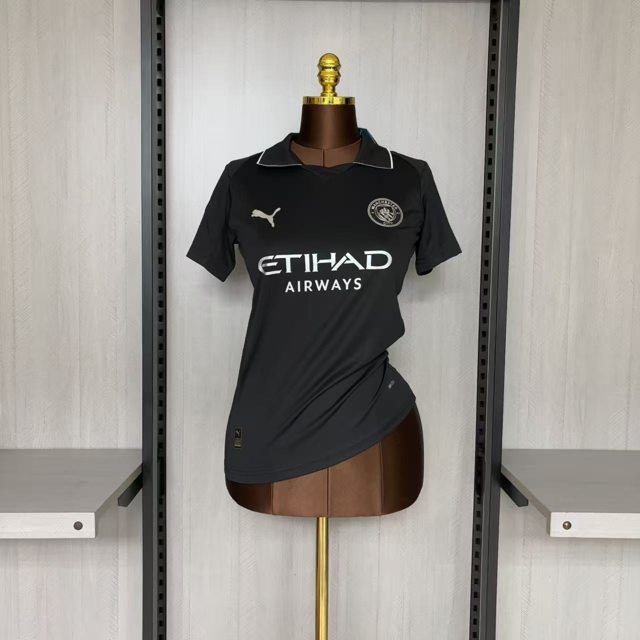 Manchester City 24/25 Women Short Sleeve Black Jersey