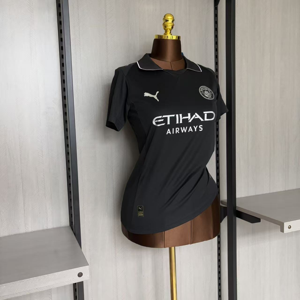 Manchester City 24/25 Women Short Sleeve Black Jersey