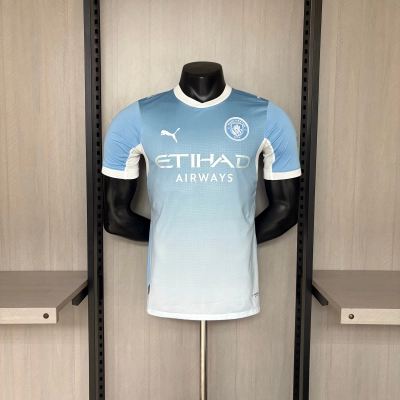 Manchester City 25/26 Player Short Sleeve Home Jersey 01